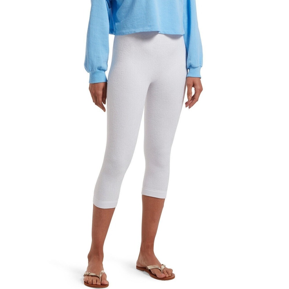 HUE‎ Womens Reversible French Terry Ultra High Waist Capri Legging (S/M) - NWT